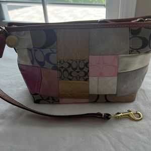 Coach purse f11708 pink and purple